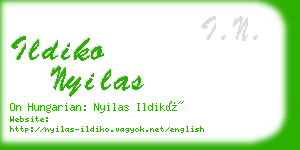 ildiko nyilas business card